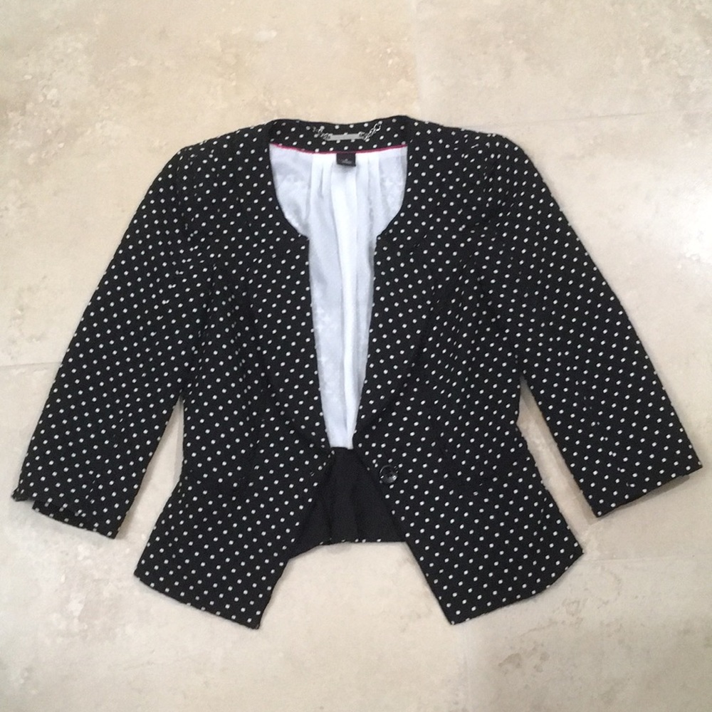 White House Black Market Polka dotted blazer